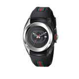 Shop Authentic Gucci Sync Quartz Black Dial Black Rubber Strap Watch For Men - YA137301 - Luxxuri