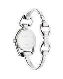  Shop Authentic Gucci Horsebit Collection Quartz Brown Dial Silver Steel Strap Watch For Women - YA139501 - Luxxuri