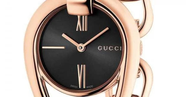  Shop Authentic Gucci Horsebit Collection Black Dial Rose Gold Steel Strap Watch For Women - YA139507 - Luxxuri