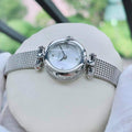  Shop Authentic Gucci Diamantissima Diamonds Mother of Pearl Dial Silver Mesh Bracelet Watch for Women - YA141512 - Luxxuri