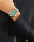  Shop Authentic Gucci G Timeless Quartz Green Dial Green Leather Strap Watch For Women - YA1264099 - Luxxuri