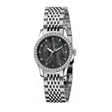  Shop Authentic Gucci G Timeless Diamonds Mother of Pearl Black Dial Silver Mesh Bracelet Watch For Women - YA126507 - Luxxuri