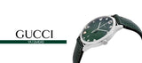  Shop Authentic Gucci G-Timeless Mother of Pearl Green Dial Green Leather Strap Watch For Women - YA1264042 - Luxxuri