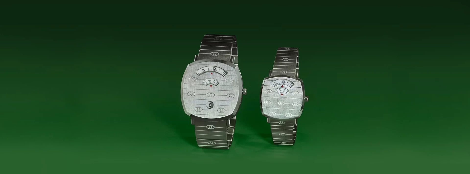  Shop Authentic Gucci Grip Quartz Silver Dial Silver Steel Strap Watch For Men - YA157501 - Luxxuri