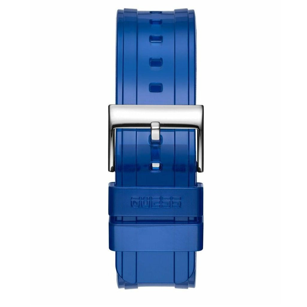  Shop Authentic Guess Stealth Blue Dial Blue Rubber Strap Watch for Men - GW0270G3 - Luxxuri