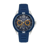  Shop Authentic Guess Trade Blue Dial Blue Silicone Strap Watch for Men - W0967G2 - Luxxuri