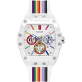  Shop Authentic Guess Phoenix Analog White Dial White Silicone Strap Watch for Men - GW0720G1 - Luxxuri