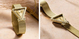  Shop Authentic Guess Fame Diamonds Gold Dial Gold Mesh Bracelet Watch for Women - GW0508L2 - Luxxuri