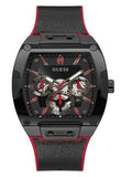  Shop Authentic Guess Phoenix Multifunction Black Dial Black & Red Rubber Strap Watch for Men - GW0202G7 - Luxxuri