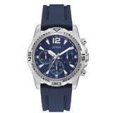  Shop Authentic Guess Commander Blue Dial Blue Rubber Strap Watch for Men - GW0211G1 - Luxxuri