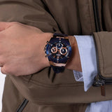  Shop Authentic Guess Poseidon Chronograph Blue Dial Blue Silicone Strap Watch For Men - GW0425G3 - Luxxuri
