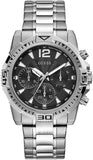  Shop Authentic Guess Commander Chronograph Black Dial Silver Steel Strap Watch for Men - GW0056G1 - Luxxuri