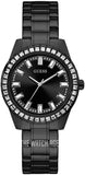  Shop Authentic Guess Sparkler Diamonds Black Dial Black Steel Strap Watch for Women - GW0111L4 - Luxxuri