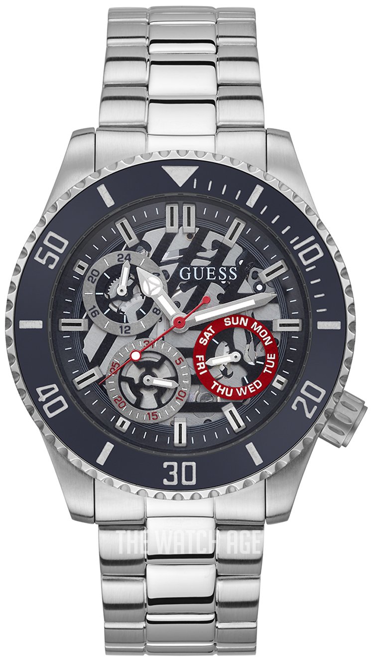  Shop Authentic Guess Axle Multifunction Black Dial Silver Steel Strap Watch For Men - GW0488G1 - Luxxuri