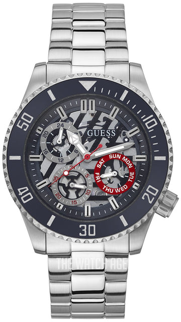  Shop Authentic Guess Axle Multifunction Black Dial Silver Steel Strap Watch For Men - GW0488G1 - Luxxuri