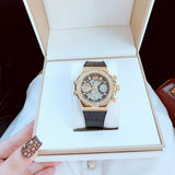  Shop Authentic Guess Fusion Chronograph Black Dial Black Leather Strap Watch For Women - GW0553L4 - Luxxuri