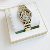  Shop Authentic Guess Allara Quartz Gold Dial Gold Steel Strap Watch For Women - GW0604L2 - Luxxuri
