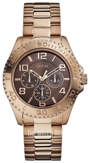  Shop Authentic Guess BFF Multifunction Brown Dial Rose Gold Steel Strap Watch for Women - W0231L8 - Luxxuri