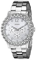  Shop Authentic Guess Dazzler Diamonds Silver Dial Silver Steel Strap Watch for Women - W0335L1 - Luxxuri
