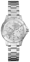  Shop Authentic Guess Mist Quartz Silver Dial Silver Steel Strap Watch For Women - W0443L1 - Luxxuri