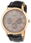  Shop Authentic Guess Wafer Quartz Beige Dial Brown Leather Strap Watch For Men - W0496G1 - Luxxuri