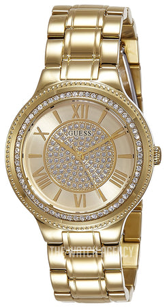  Shop Authentic Guess Madison Diamonds Gold Dial Gold Steel Strap Watch for Women - W0637L2 - Luxxuri