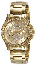  Shop Authentic Guess Sassy Analog Quartz Gold Dial Gold Steel Strap Watch For Women - W0705L2 - Luxxuri