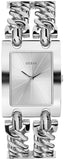  Shop Authentic Guess Mod Heavy Metal Silver Dial Silver Steel Strap Watch For Women - W1117L1 - Luxxuri