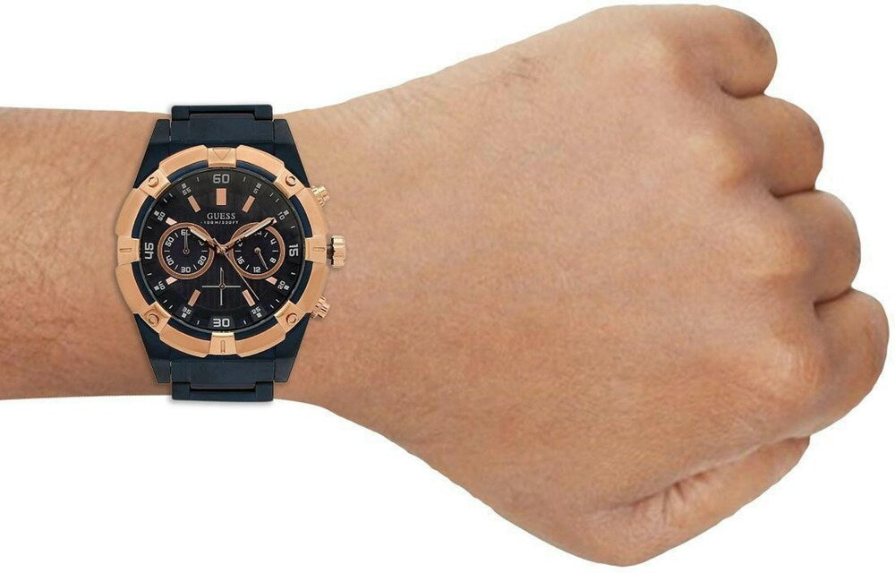  Shop Authentic Guess Jolt Analog Blue Dial Blue Steel Strap Watch for Men - W0377G4 - Luxxuri