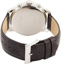 Guess Horizon Chronograph Analog Blue Dial Brown Leather Strap Watch For Men - W0380G6