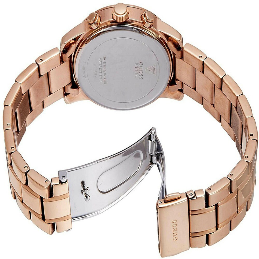  Shop Authentic Guess Mini Sunrise Quartz Rose Gold Dial Rose Gold Steel Strap Watch For Women - W0448L9 - Luxxuri