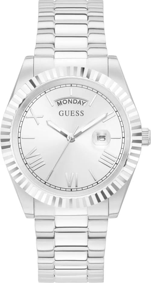  Shop Authentic Guess Connoisseur Silver Dial Silver Steel Strap Watch for Men - GW0265G6 - Luxxuri