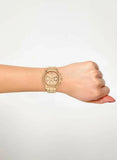  Shop Authentic Guess Mini Sunrise Chronograph Quartz Rose Gold Dial Rose Gold Steel Strap Watch For Women - W0448L3 - Luxxuri