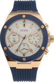  Shop Authentic Guess Athena White Dial White Dial Blue Rubber Strap Watch For Women - GW0030L5 - Luxxuri