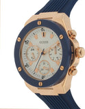  Shop Authentic Guess Athena White Dial White Dial Blue Rubber Strap Watch For Women - GW0030L5 - Luxxuri
