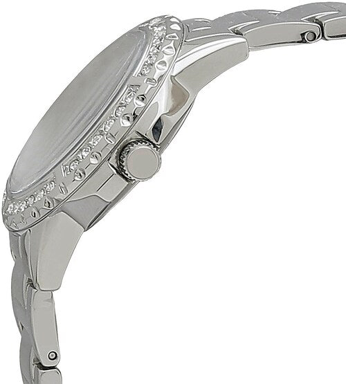 Guess Sassy Multifunction Quartz Silver Dial Silver Steel Strap Watch For Women - W0705L1