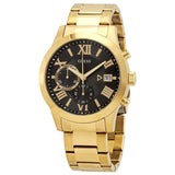  Shop Authentic Guess Atlas Chronograph Black Dial Gold Steel Strap Watch for Men - W0668G8 - Luxxuri