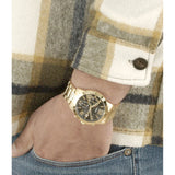  Shop Authentic Guess Atlas Chronograph Black Dial Gold Steel Strap Watch for Men - W0668G8 - Luxxuri