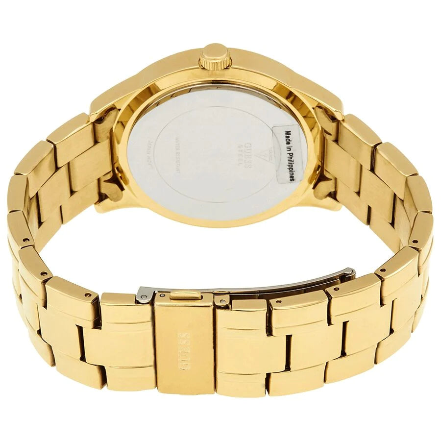  Shop Authentic Guess Bedazzle Diamonds Gold Dial Gold Steel Strap Watch For Women - W1097L2 - Luxxuri