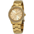  Shop Authentic Guess Bedazzle Diamonds Gold Dial Gold Steel Strap Watch For Women - W1097L2 - Luxxuri
