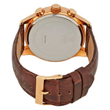  Shop Authentic Guess Analog Chronograph Brown Dial Brown Leather Strap Watch For Men - W14052G2 - Luxxuri