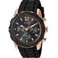  Shop Authentic Guess Caliber Chronograph Black Dial Black Rubber Strap Watch for Men  - W0864G2 - Luxxuri