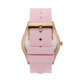  Shop Authentic Guess Clarity Gold Dial Pink Silicone Strap Watch for Women - GW0109L2 - Luxxuri