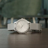  Shop Authentic Guess Chelsea Quartz Silver Dial Silver Mesh Strap Watch For Women - W0647L6 - Luxxuri