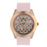  Shop Authentic Guess Clarity Gold Dial Pink Silicone Strap Watch for Women - GW0109L2 - Luxxuri
