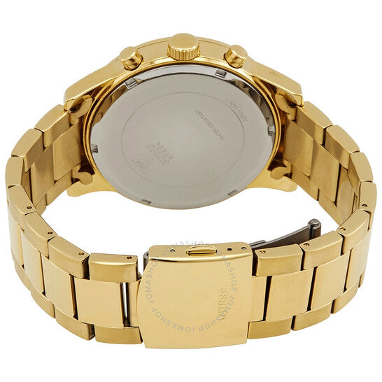  Shop Authentic Guess Atlas Chronograph Gold Dial Gold Steel Strap Watch For Men - W0668G4 - Luxxuri