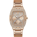  Shop Authentic Guess Raven Diamonds Rose Gold Dial Rose Gold Steel Strap Watch for Women - GW0104L3 - Luxxuri