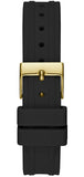  Shop Authentic Guess Cosmo Diamonds Gold Dial Black Rubber Strap Watch for Women - GW0034L1 - Luxxuri