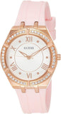  Shop Authentic Guess Cosmo Diamonds Silver Dial Pink Silicone Strap Watch for Women - GW0034L3 - Luxxuri