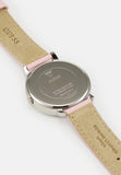  Shop Authentic Guess Dahlia Analog Silver Dial Pink Leather Strap Watch for Women - GW0529L1 - Luxxuri